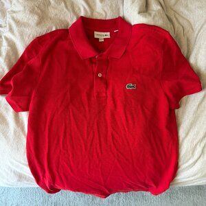 Lacost Red Polo Style Shirt